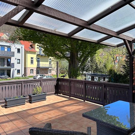 Schoene Altbauwohnung Mit Grosser Sonnenterrasse Rudolstadt Zewnętrze zdjęcie